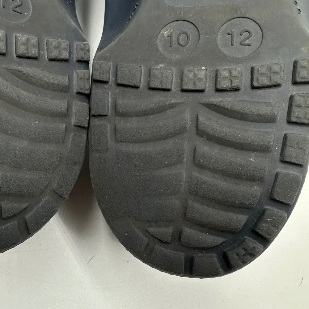 Crocs Classic Clog Mens 10 Womens 12 Navy Blue Slip On Comfort Water Shoes